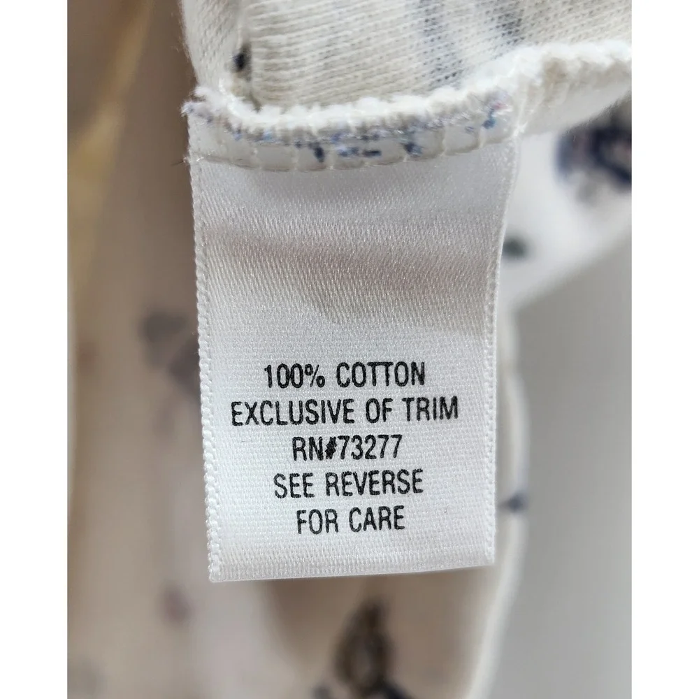Croft & Barrow Snowman Print Mock Neck Long Sleeve Cotton Top 1X